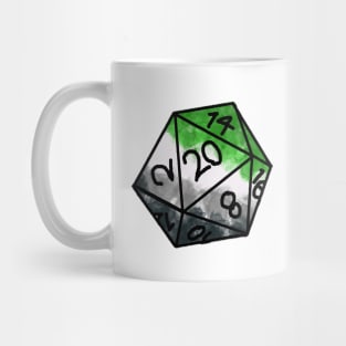 Pride Dice - Aromantic Mug